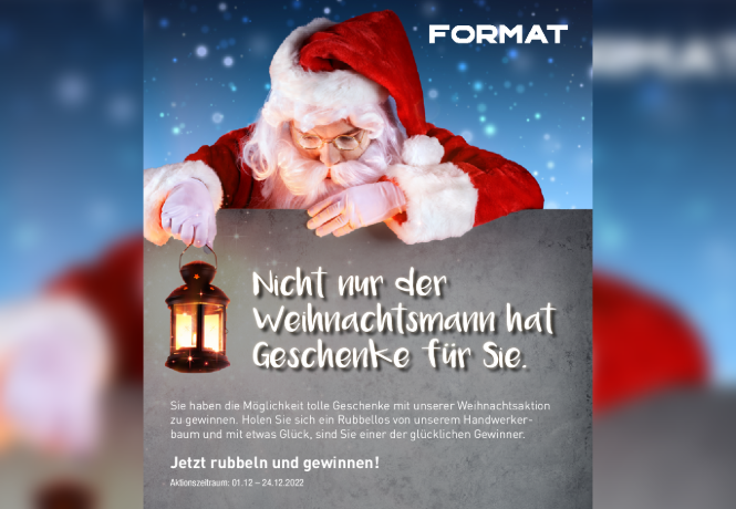 Das Werbemittel zur Weihnachtsaktion. Jeder Fachhändler hat 150 Lose bekommen. (Abbildung: E/D/E)